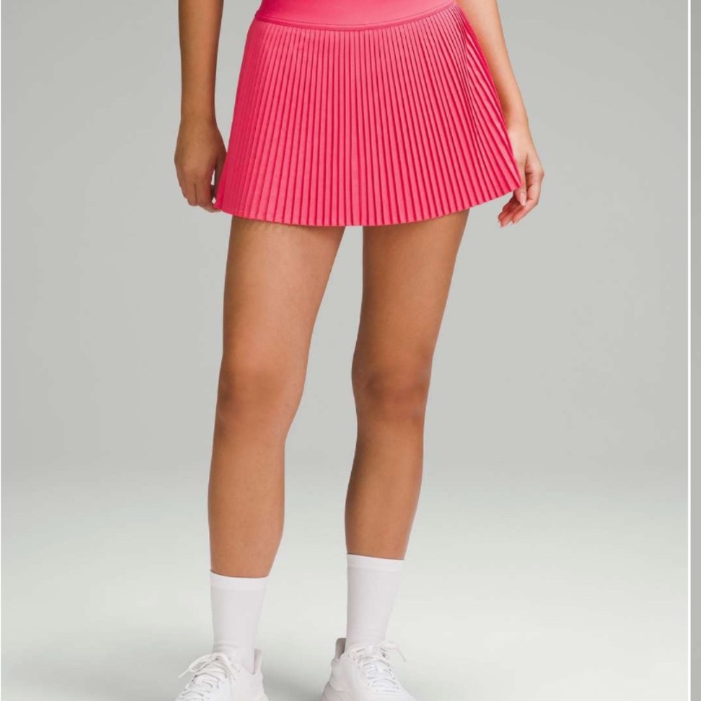 Lululemon Pink Pleated Tennis Skirt